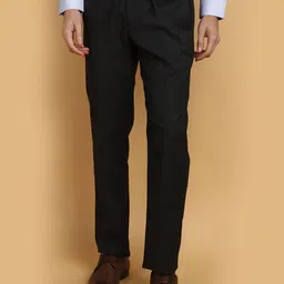 J White by Vmart Men Slim Fit Cotton Formal Trousers-image-88