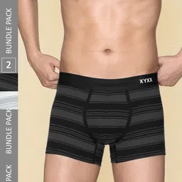 XYXX Men Pack Of 2 Striped Anti-Bacterial Super Combed Cotton Trunk- XYTRNK2PCKN571-picture-18