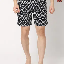 UnderJeans by Spykar Men Pack Of 2 Printed Cotton Boxers-image-91