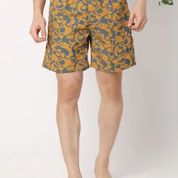 UnderJeans by Spykar Men Pack Of 2 Printed Cotton Boxers-image-86