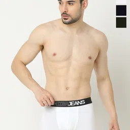 UnderJeans by Spykar Pack Of 4 Mid-Rise Trunk-picture-55
