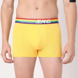 UnderJeans by Spykar Pack Of 2 Mid Rise Trunks-image-21