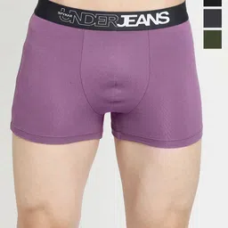 UnderJeans by Spykar Pack Of 4 Mid-Rise Trunk 20715966-1-20715972-picture-56