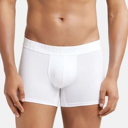 Jockey International Collection Men White Solid Pima Cotton Trunks IC32-picture-15