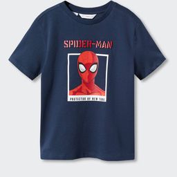 Mango Kids Boys Spider-Man Print Pure Cotton T-shirt-image-53