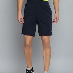 Reebok Men Navy Blue Solid Perforated Training WF Sports Shorts-picture-35