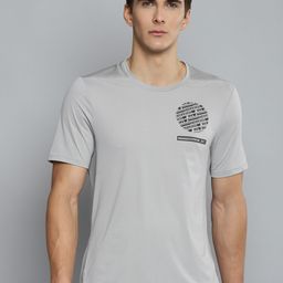 Reebok Men Grey TSR SS AC Graphic Running T-Shirt-image-55