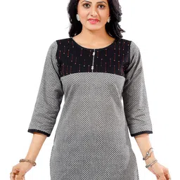 keshubaba Geometric Printed Pure Cotton Kurti-14