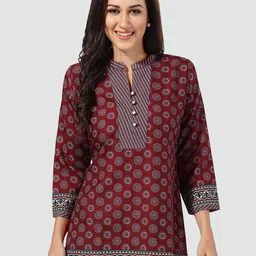 Saree Swarg Ethnic Motifs Printed Kurti-image-49