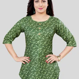 Saree Swarg Floral Printed Straight Kurti-image-87