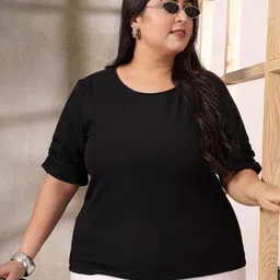 CURVE BY KASSUALLY Women Round Neck Regular Top-47