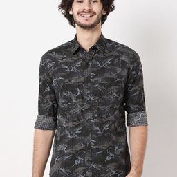 Mufti Men Classic Slim Fit Printed Casual Shirt-picture-11