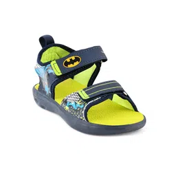 Campus  Kids Blue & Green Printed Velcro Sports Sandals-image-89