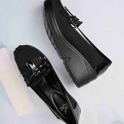 Jove Women Bow Detail Lightweight Loafers-14
