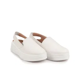 FAUSTO Women Height Enhancer Textured Slip On Shoes-56