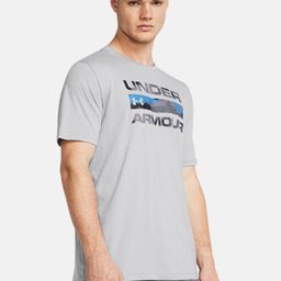 UNDER ARMOUR Brand Logo Printed Fast-Drying Loose-Fit Stacked T-shirt-image-68