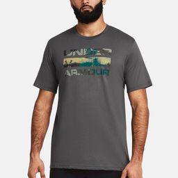 UNDER ARMOUR Brand Logo Printed Fast-Drying Loose-Fit Stacked T-shirt-image-98