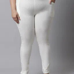 TAG 7 PLUS Women Plus Size Solid Ankle Length Leggings-picture-48
