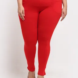 TAG 7 Women Plus Size Cotton Ankle Length Leggings-picture-25