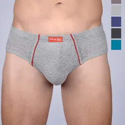 FRENCHIE Pack Of 6 Assorted Cotton Basic Briefs FR-MI-BF-PLUSC-10P-95-PO6-27
