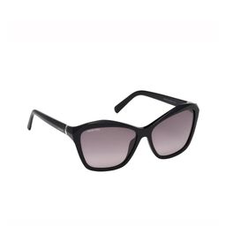 SWAROVSKI Women Purple Lens & Black Wayfarer Sunglasses-image-33