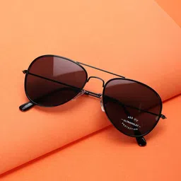 Carlton London Boys Black Lens & Black Aviator Sunglasses with UV Protected Lens-16