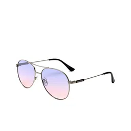bebe Women Purple Lens & Silver-Toned Aviator Sunglasses with UV Protected Lens-35
