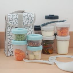 BEABA White & Blue Expert Pack Meal & Food Storage Container-image-6