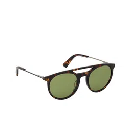 DIESEL Men Green Lens & Brown Full Rim Round Sunglasses DL0298 52 52N-picture-7