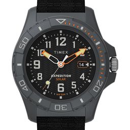 Timex Men Printed Dial & Textured Straps Analogue Date Aperture Watch TW2V40500X6 image 1