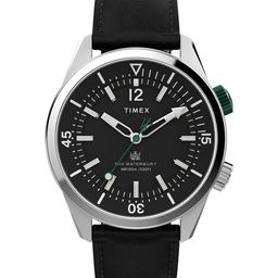 Timex Waterbury Men Black Dial & Black Leather Straps Analogue Watch TW2V49800UJ-40