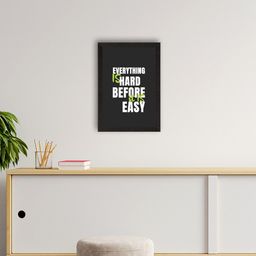 eCraftIndia Black & White Motivational Quote Printed Framed UV Art Painting-image-65