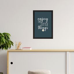 eCraftIndia Green & White Motivational Quote Printed Framed UV Art Painting-image-75