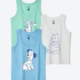 YK Disney Infants Pack Of 3 Winnie The Pooh Printed Innerwear Vests YKIFVDPO3004-47