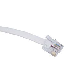 3nh 3NH® 6P6C RJ11 Telephone Extension Fax Modem Cable Line 9.8Ft Length White V8F2 image 2