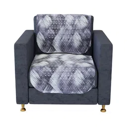 Kuber Industries Grey & White 10 Pieces Abstract Printed Cotton 5 Seaters Sofa Cover-10