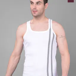 Dollar Bigboss Men Pack of 2 Cotton Racerback Styled Gym Vest-image-12