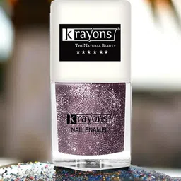 krayons Long Lasting Glitter Nail Paint - 5ml - Light Violet 94-23