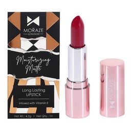 Moraze Moisturizing Matte Vegan Long-Lasting Lipstick with Vitamin E 4.2g- See You Noneday-37