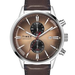 Timex Men Brass Dial & Leather Straps Analogue Watch TWEG19930-19
