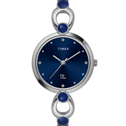 Timex Women Brass Dial & Bracelet Style Straps Analogue Watch TWEL18100-JIT-image-78