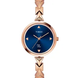 Timex Women Brass Dial & Bracelet Style Straps Analogue Watch TWEL18305-image-58