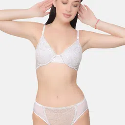 CURWISH Floral Lace Bikini Briefs-image-6