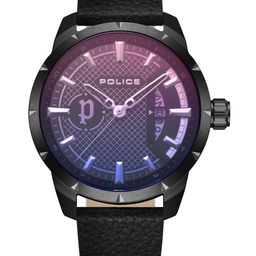 Police Men Grey Dial & Black Leather Straps Analogue Watch-12
