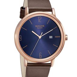 Sonata Men Dial & Leather Straps Analogue Watch NR7131WL03-image-77