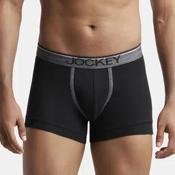 Jockey Men Super Combed Cotton Rib Solid Trunk with Ultrasoft Waistband 8015-image-82