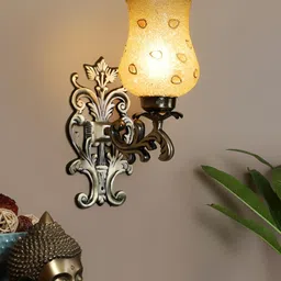 ELIANTE Gold-Toned Aluminium Contemporary Abstract Shaped Wall Lamp-image-88