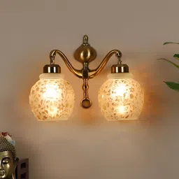 ELIANTE Gold-Toned Aluminium Contemporary Abstract Shaped Wall Lamp-image-77