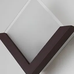 Areezo Brown & White Wooden Square Shaped Wall Lamp-image-32