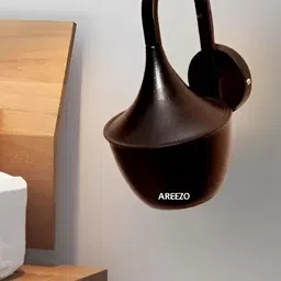 Areezo Black Abstract Shaped Aluminium Contemporary Wall Lamp-2